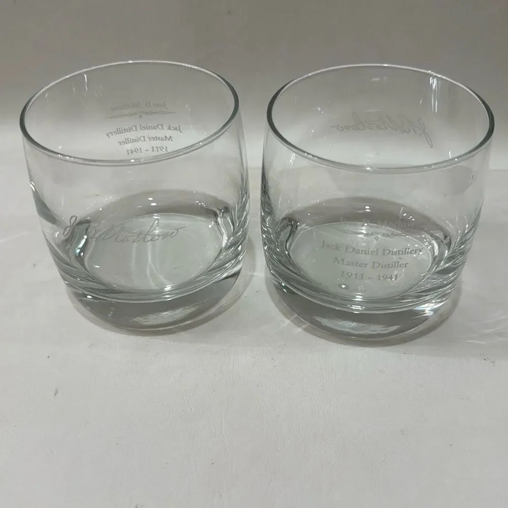 Jack Daniel’s Master Distiller Tennessee Whiskey 8 Ounce Glasses Tumblers Set 2